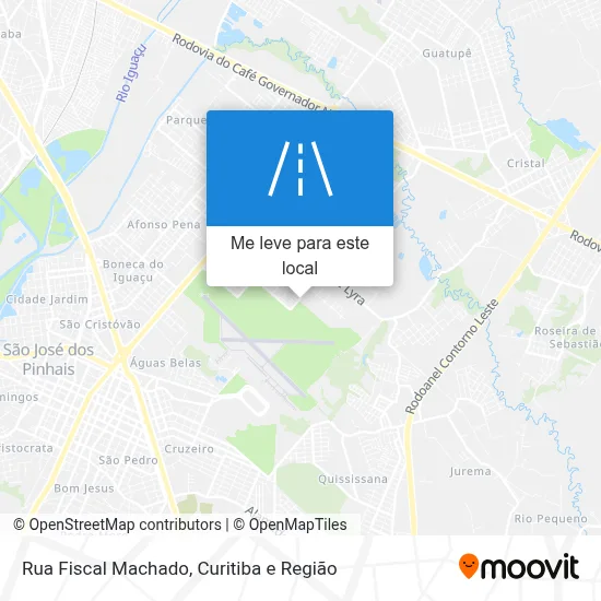Rua Fiscal Machado mapa