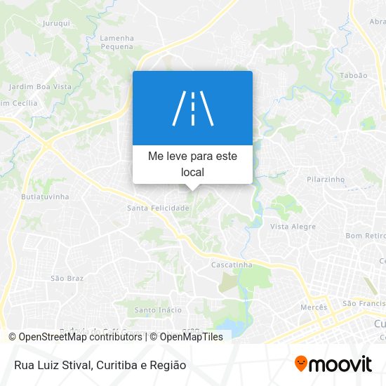 Rua Luiz Stival mapa