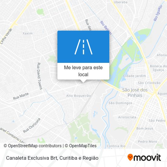 Canaleta Exclusiva Brt mapa