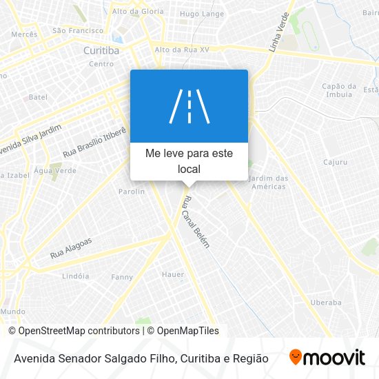Avenida Senador Salgado Filho mapa