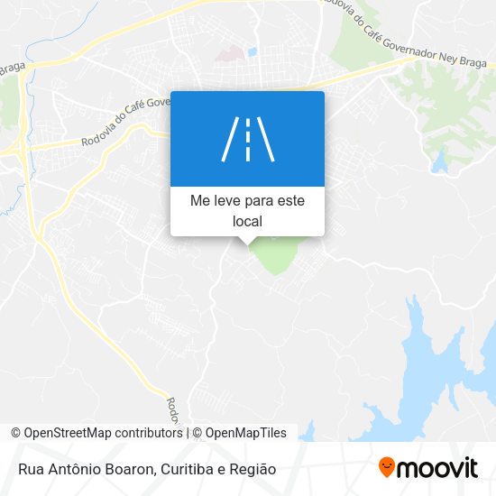 Rua Antônio Boaron mapa