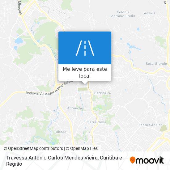 Travessa Antônio Carlos Mendes Vieira mapa