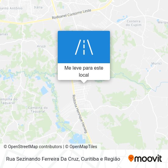 Rua Sezinando Ferreira Da Cruz mapa