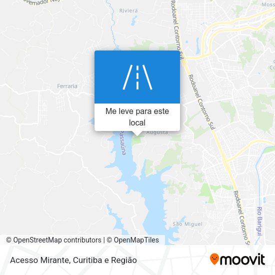Acesso Mirante mapa