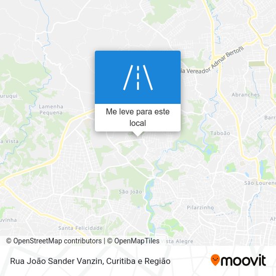Rua João Sander Vanzin mapa