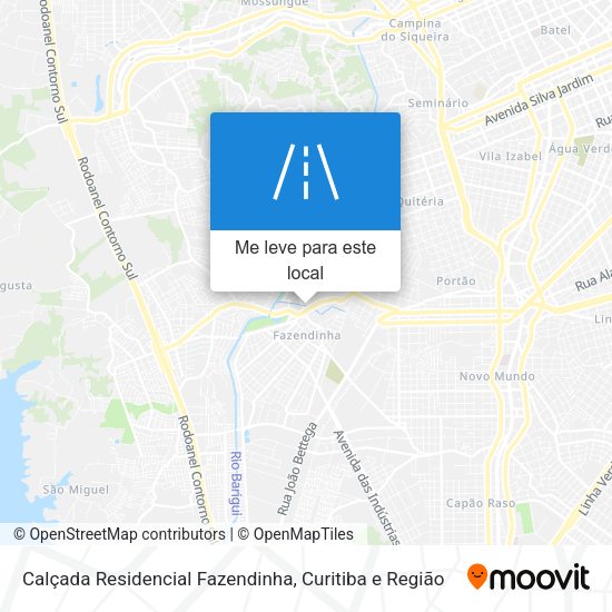 Calçada Residencial Fazendinha mapa