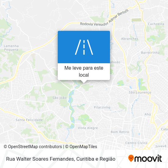 Rua Walter Soares Fernandes mapa