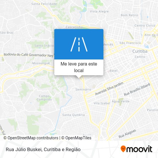 Rua Júlio Buskei mapa