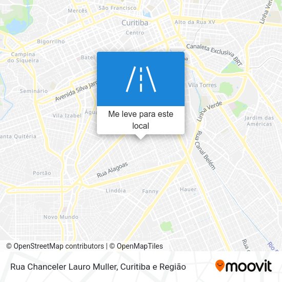 Rua Chanceler Lauro Muller mapa