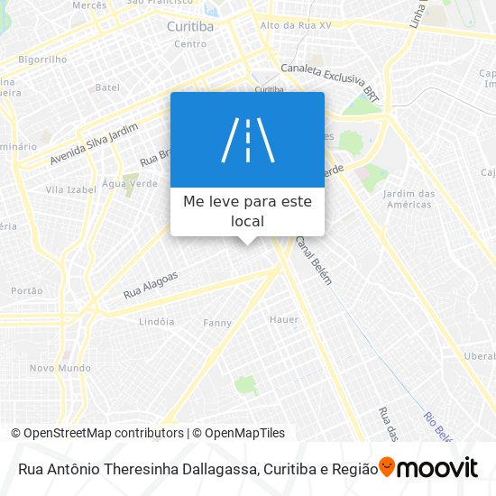 Rua Antônio Theresinha Dallagassa mapa