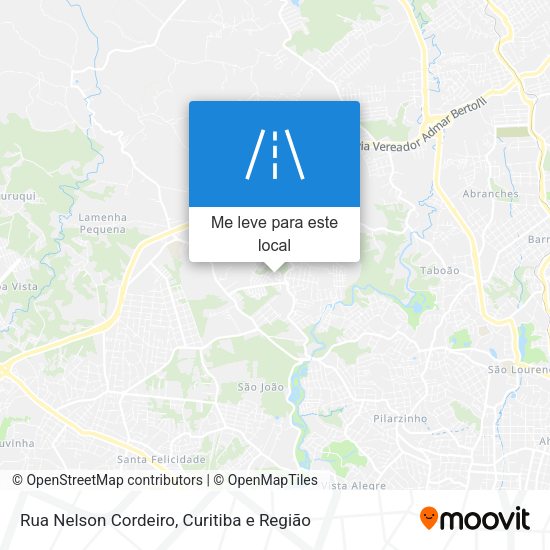 Rua Nelson Cordeiro mapa
