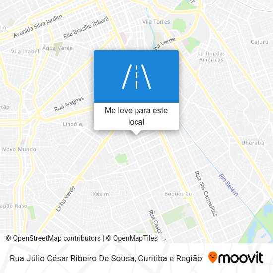 Rua Júlio César Ribeiro De Sousa mapa