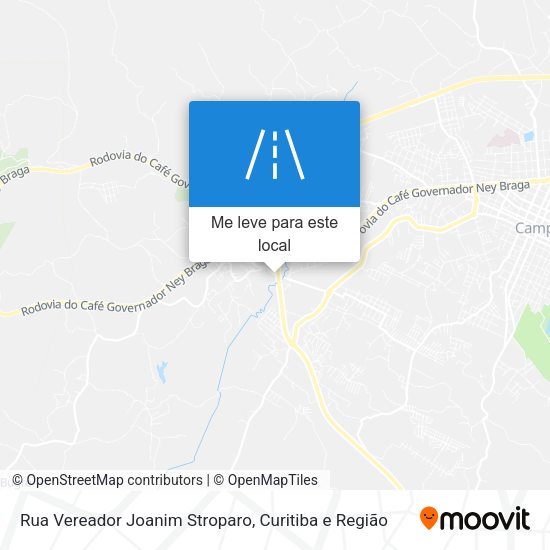 Rua Vereador Joanim Stroparo mapa