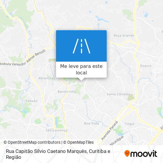 Rua Capitão Sílvio Caetano Marquês mapa