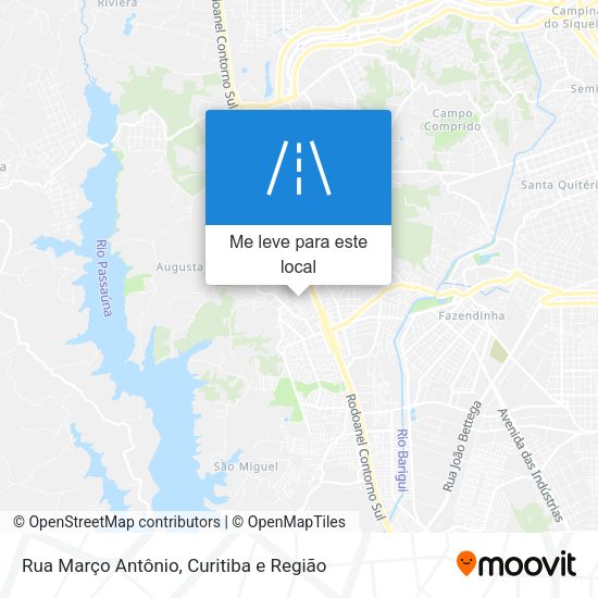 Rua Março Antônio mapa