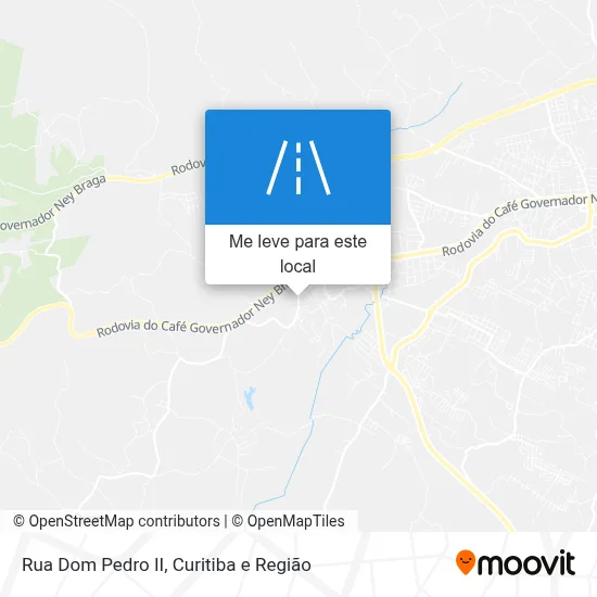 Rua Dom Pedro II mapa