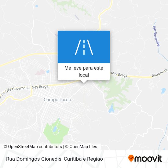 Rua Domingos Gionedis mapa