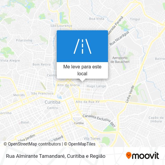 Rua Almirante Tamandaré mapa