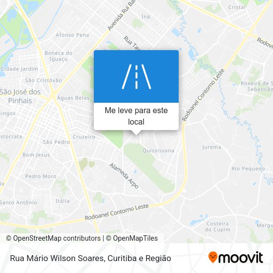 Rua Mário Wilson Soares mapa