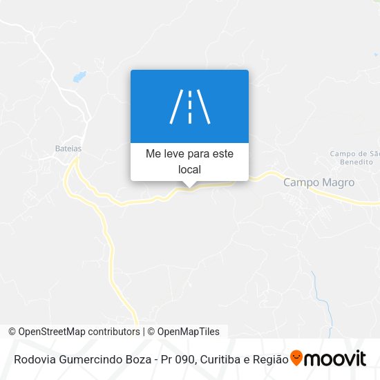 Rodovia Gumercindo Boza - Pr 090 mapa