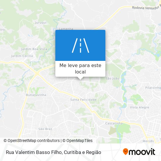 Rua Valentim Basso Filho mapa