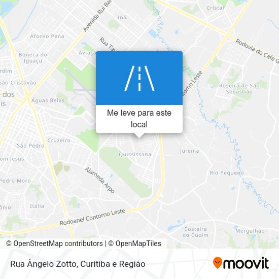 Rua Ângelo Zotto mapa