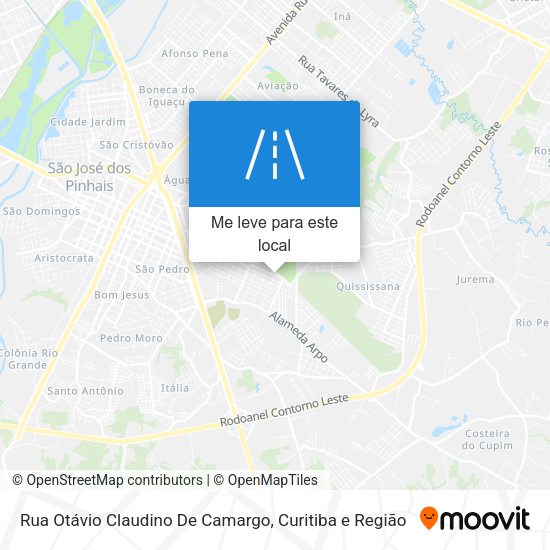 Rua Otávio Claudino De Camargo mapa