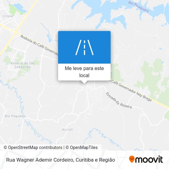 Rua Wagner Ademir Cordeiro mapa
