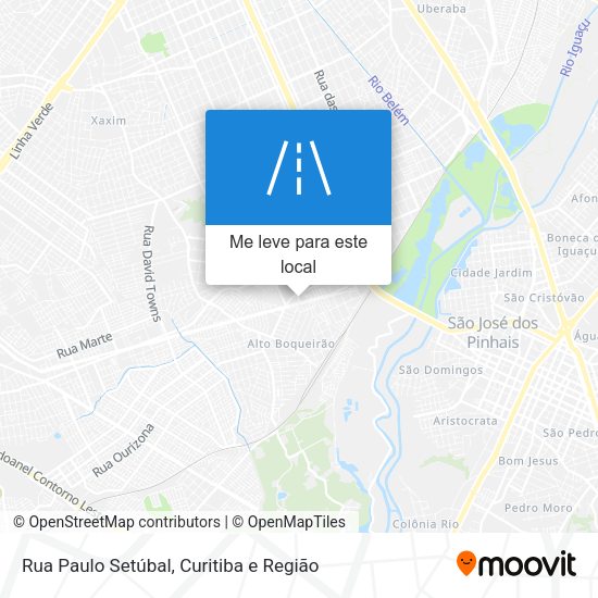 Rua Paulo Setúbal mapa