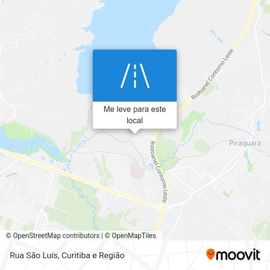 Rua São Luís mapa