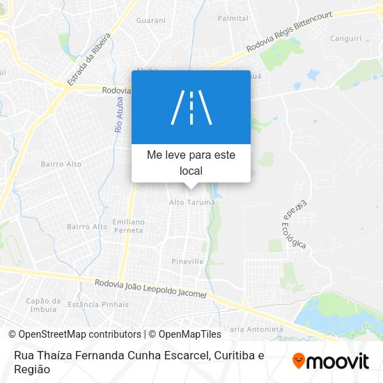 Rua Thaíza Fernanda Cunha Escarcel mapa