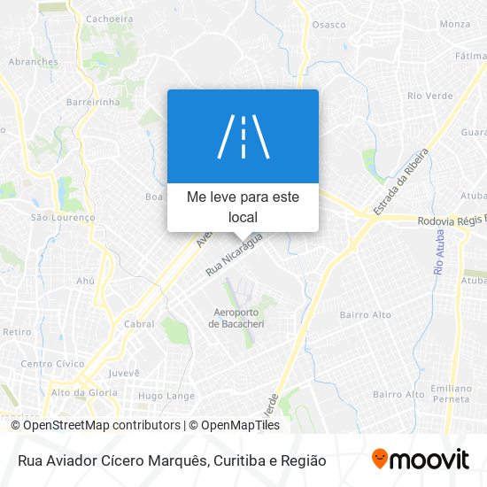 Rua Aviador Cícero Marquês mapa