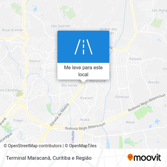 Terminal Maracanã mapa