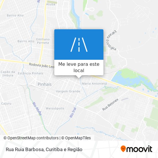 Rua Ruia Barbosa mapa