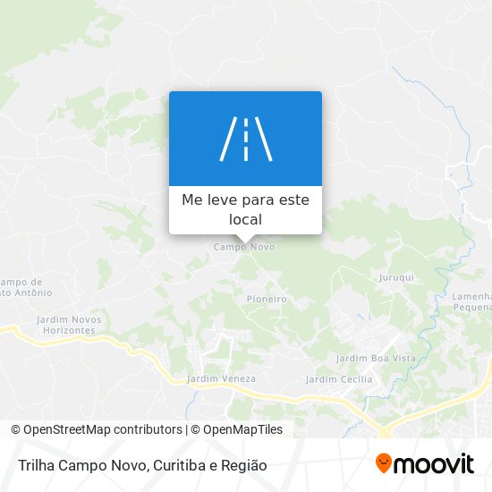 Trilha Campo Novo mapa