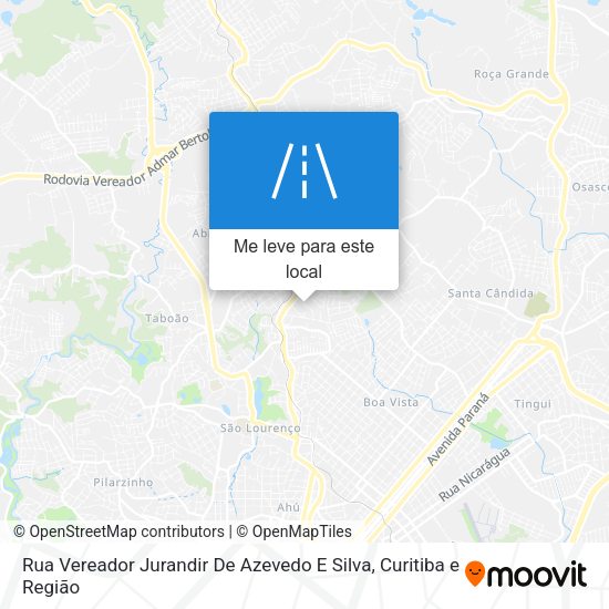 Rua Vereador Jurandir De Azevedo E Silva mapa