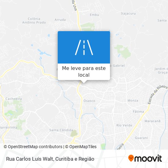 Rua Carlos Luís Walt mapa