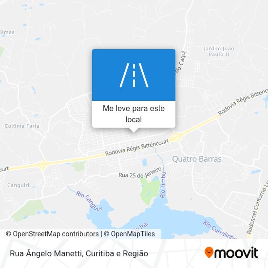 Rua Ângelo Manetti mapa
