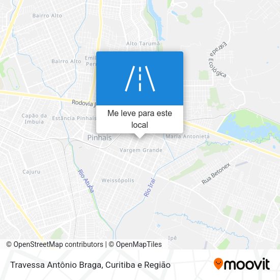Travessa Antônio Braga mapa