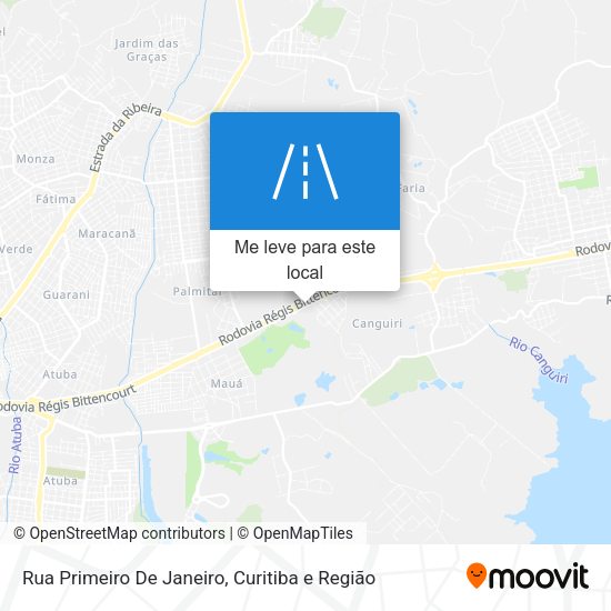 Rua Primeiro De Janeiro mapa