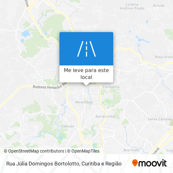 Rua Júlia Domingos Bortolotto mapa