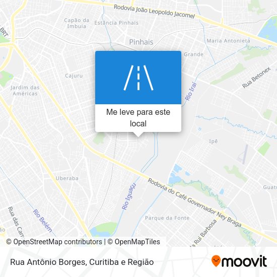 Rua Antônio Borges mapa