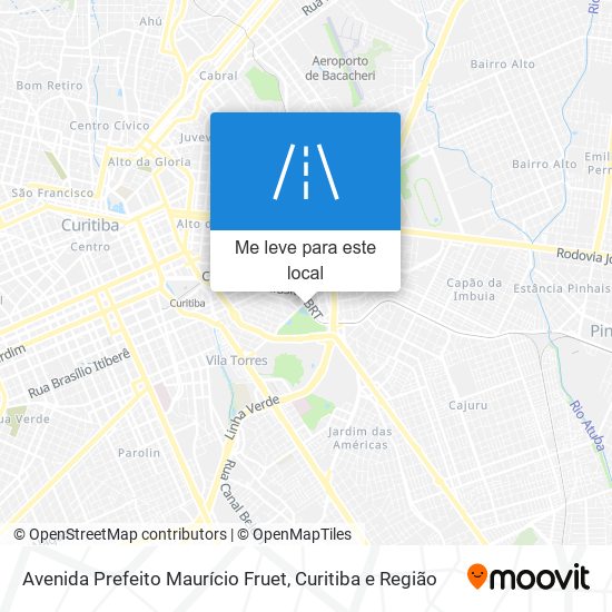 Avenida Prefeito Maurício Fruet mapa