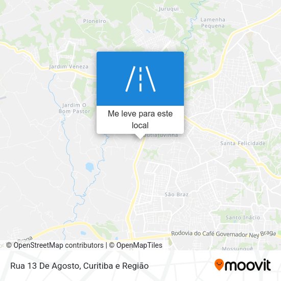 Rua 13 De Agosto mapa