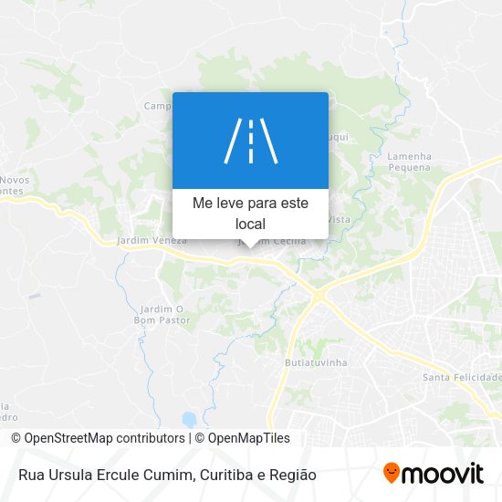 Rua Ursula Ercule Cumim mapa