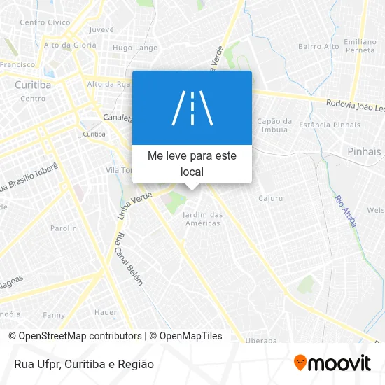 Rua Ufpr mapa