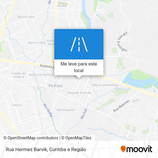Rua Hermes Barvik mapa