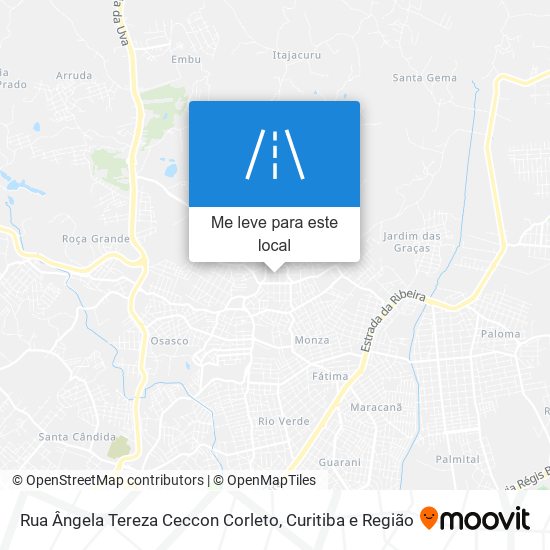 Rua Ângela Tereza Ceccon Corleto mapa