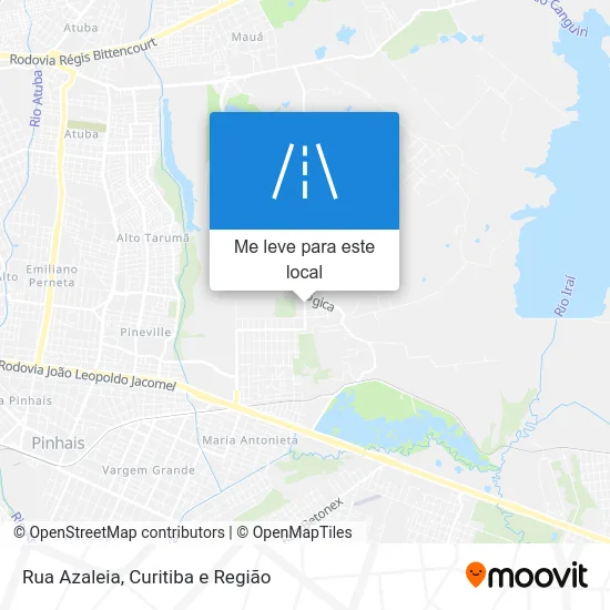 Rua Azaleia mapa