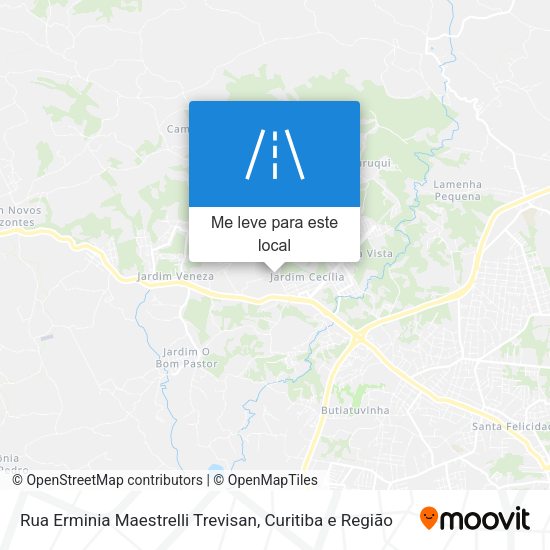 Rua Erminia Maestrelli Trevisan mapa